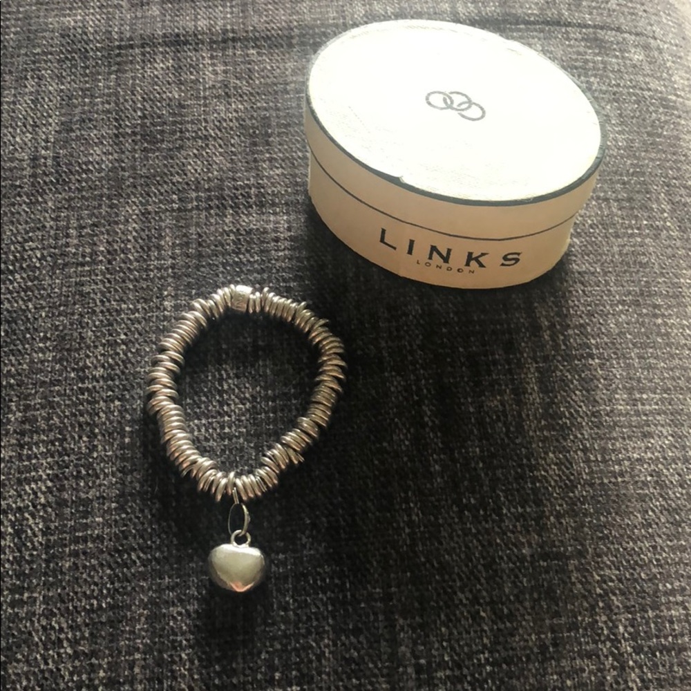 Links London charm bracelet and heart charm